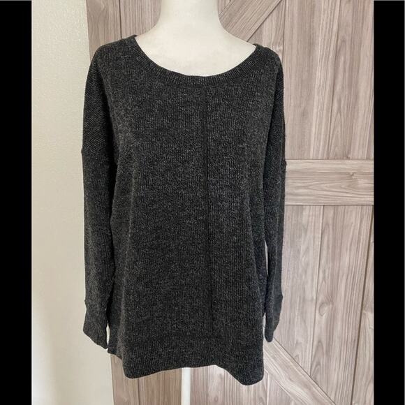 NWT Band of gypsies extra small heather gray sweater - Picture 1 of 6